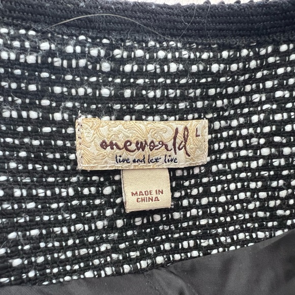 OneWorld tweed cropped 3/4 sleeves blazer - Picture 8 of 10